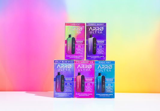 ARRØ nicotine-free disposable shown as a top alternative to Fum vape for nicotine-free diffuser use in 2026