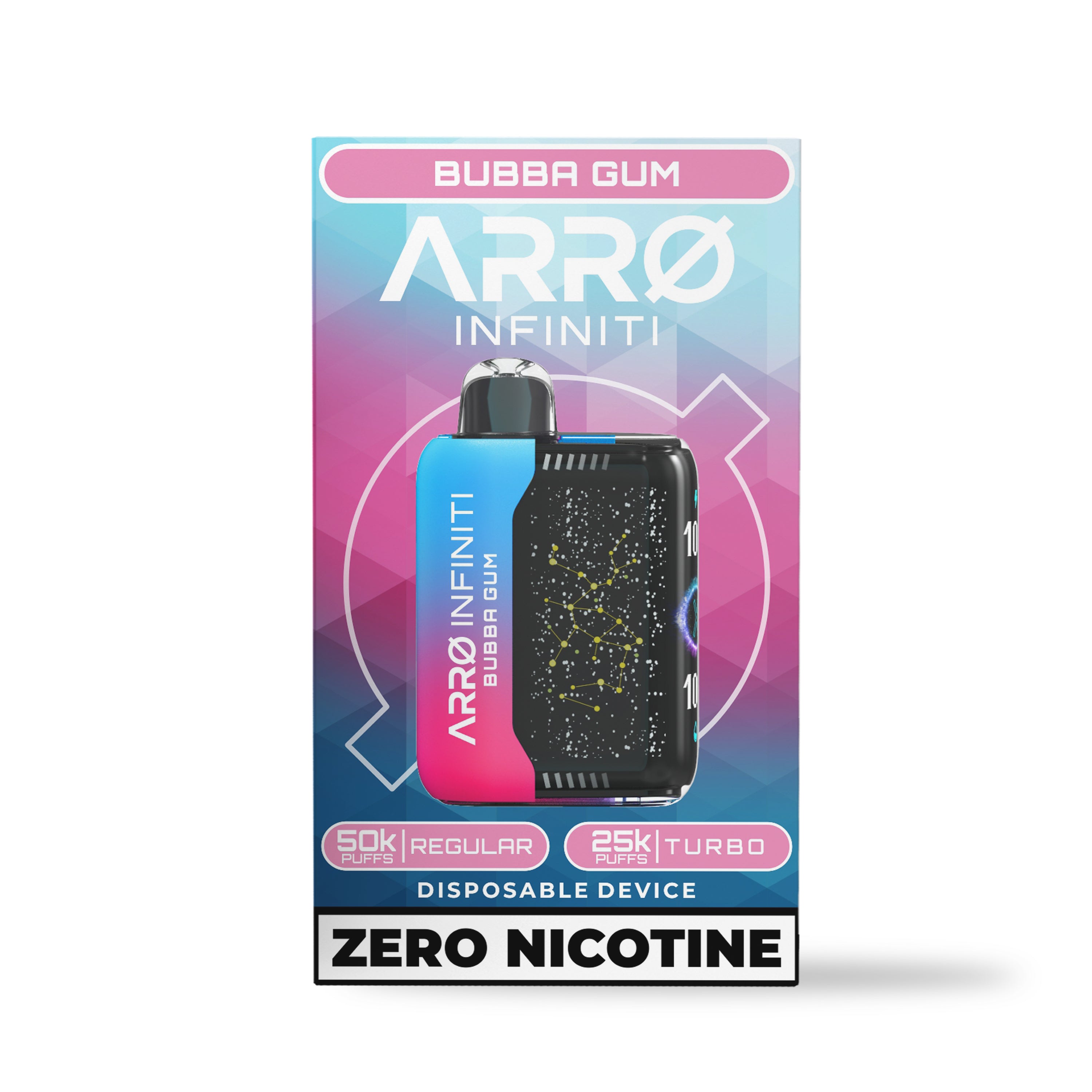 ARRØ INFINITI - Zero Nicotine Vapes Bubba Gum