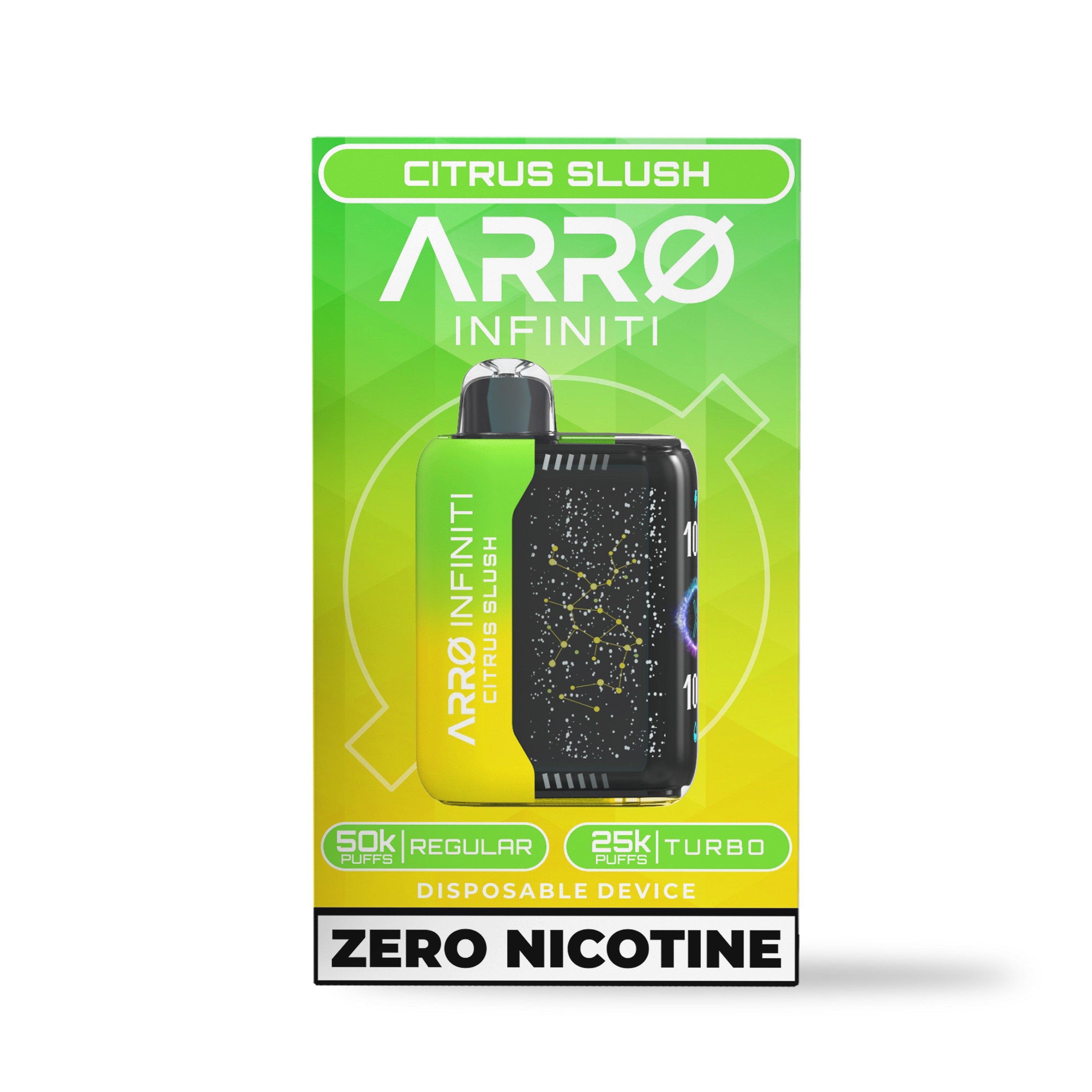 ARRØ INFINITI - Zero Nicotine Vapes Citrus Slush