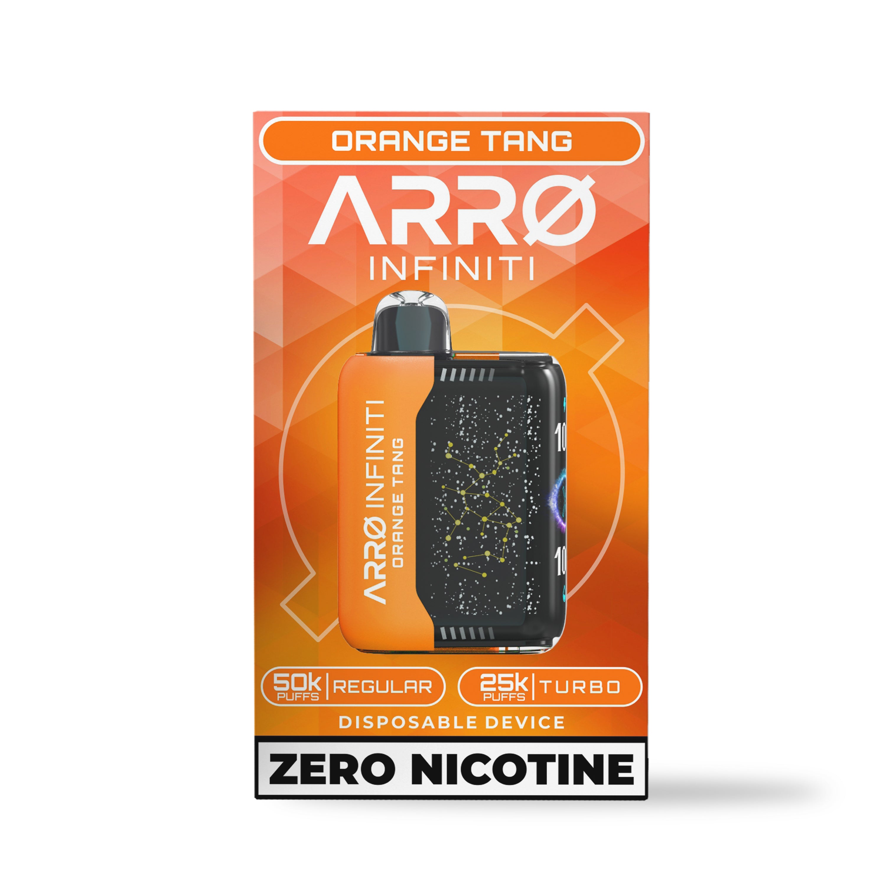ARRØ INFINITI - Zero Nicotine Vapes Orange Tang