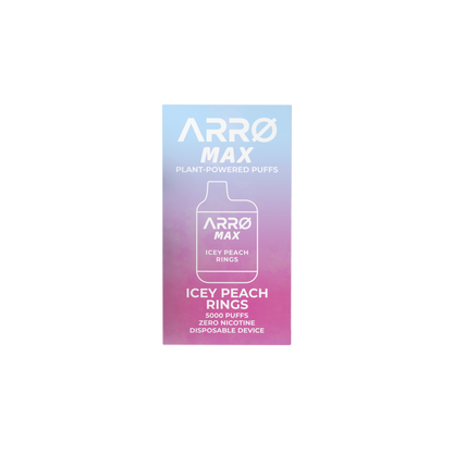 ARRØ MAX –  Icey Peach Rings (5,000 Puffs) Plant Powered Aromatherapy Device, Single Pack