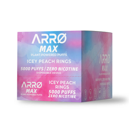 ARRØ MAX – Icey Peach Rings (5,000 Puffs) Plant Powered Aromatherapy Device