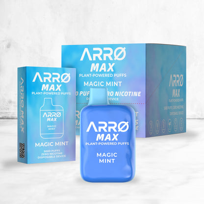 ARRØ MAX –  Magic Mint (5,000 Puffs) Plant Powered Aromatherapy Device, Single Pack