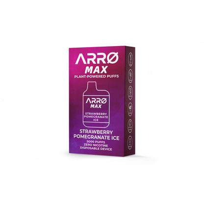 ARRØ MAX – Strawberry Pomegranate Ice (5,000 Puffs) Plant Powered Aromatherapy Device, Single Pack