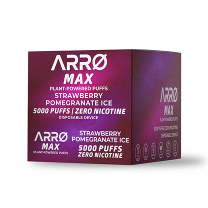 ARRØ MAX – Strawberry Pomegranate Ice (5,000 Puffs) Plant Powered Aromatherapy Device, Single Pack