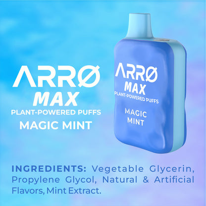 ARRØ MAX –  Magic Mint (5,000 Puffs) Plant Powered Aromatherapy Device, Single Pack