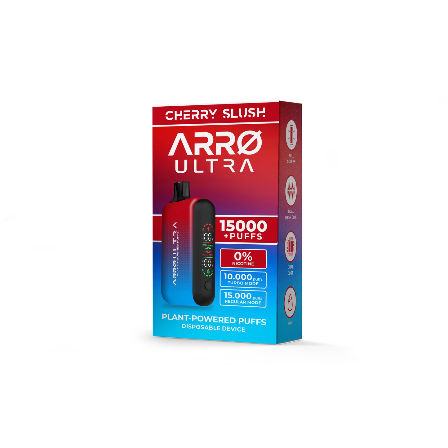 ARRØ Ultra –  Cherry Slush (15,000 Puffs) Plant Powered Aromatherapy Device, Single Pack