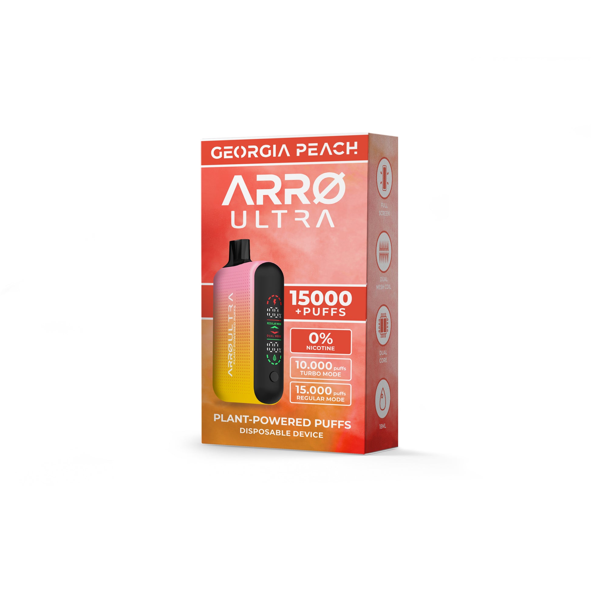 ARR Ultra Nicotine Free Vape | Georgia Peach Flavor ARR Brand ARR Ultra Nicotine Free Vape | Georgia Peach Flavor ARR Brand