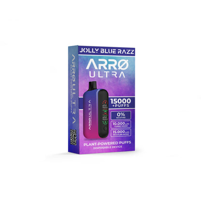 ARRØ Ultra –  Jolly Blue Razz (15,000 Puffs) Plant Powered Aromatherapy Device, Single Pack