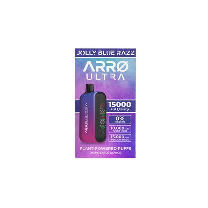 ARRØ Ultra –  Jolly Blue Razz (15,000 Puffs) Plant Powered Aromatherapy Device, Single Pack