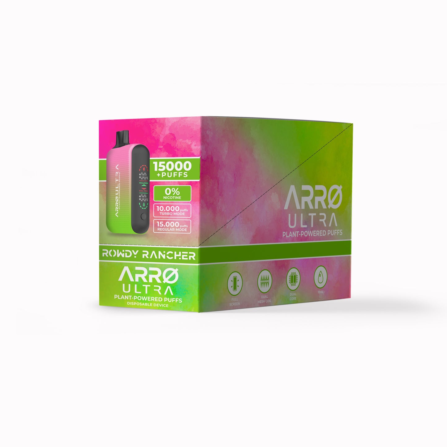 ARRØ Ultra –  Rowdy Rancher (15,000 Puffs) Plant Powered Aromatherapy Device, Single Pack