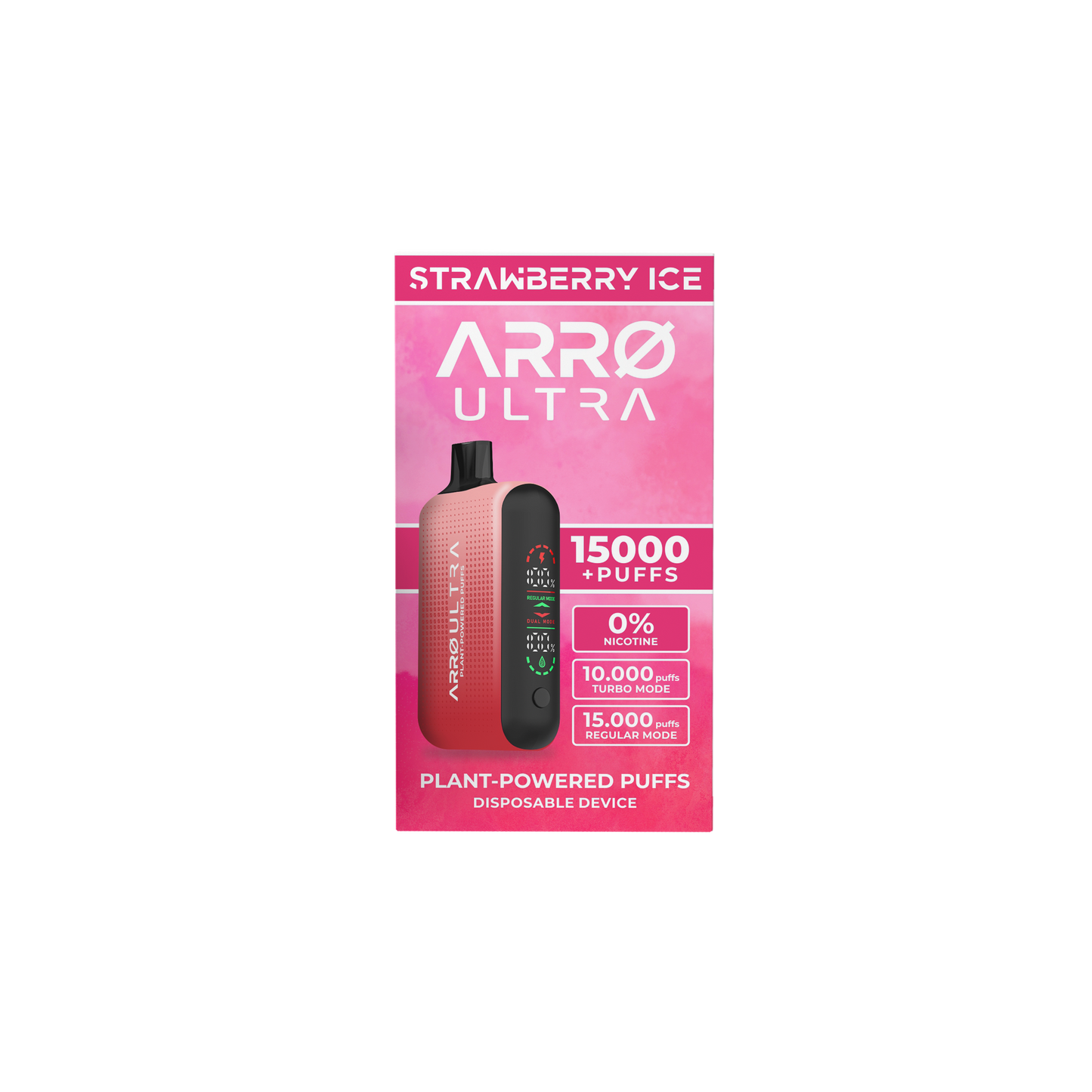 ARRØ Ultra –  Strawberry Ice (15,000 Puffs) Plant Powered Aromatherapy Device, Single Pack