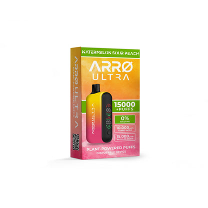 ARRØ Ultra –  Watermelon Sour Peach (15,000 Puffs) Plant Powered Aromatherapy Device, Single Pack