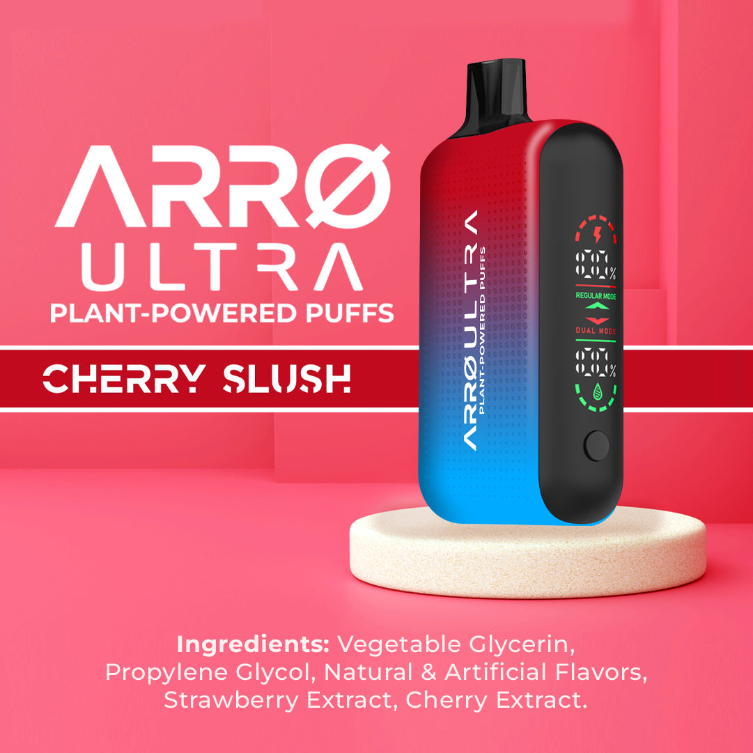 ARRØ Ultra –  Cherry Slush (15,000 Puffs) Plant Powered Aromatherapy Device, Single Pack