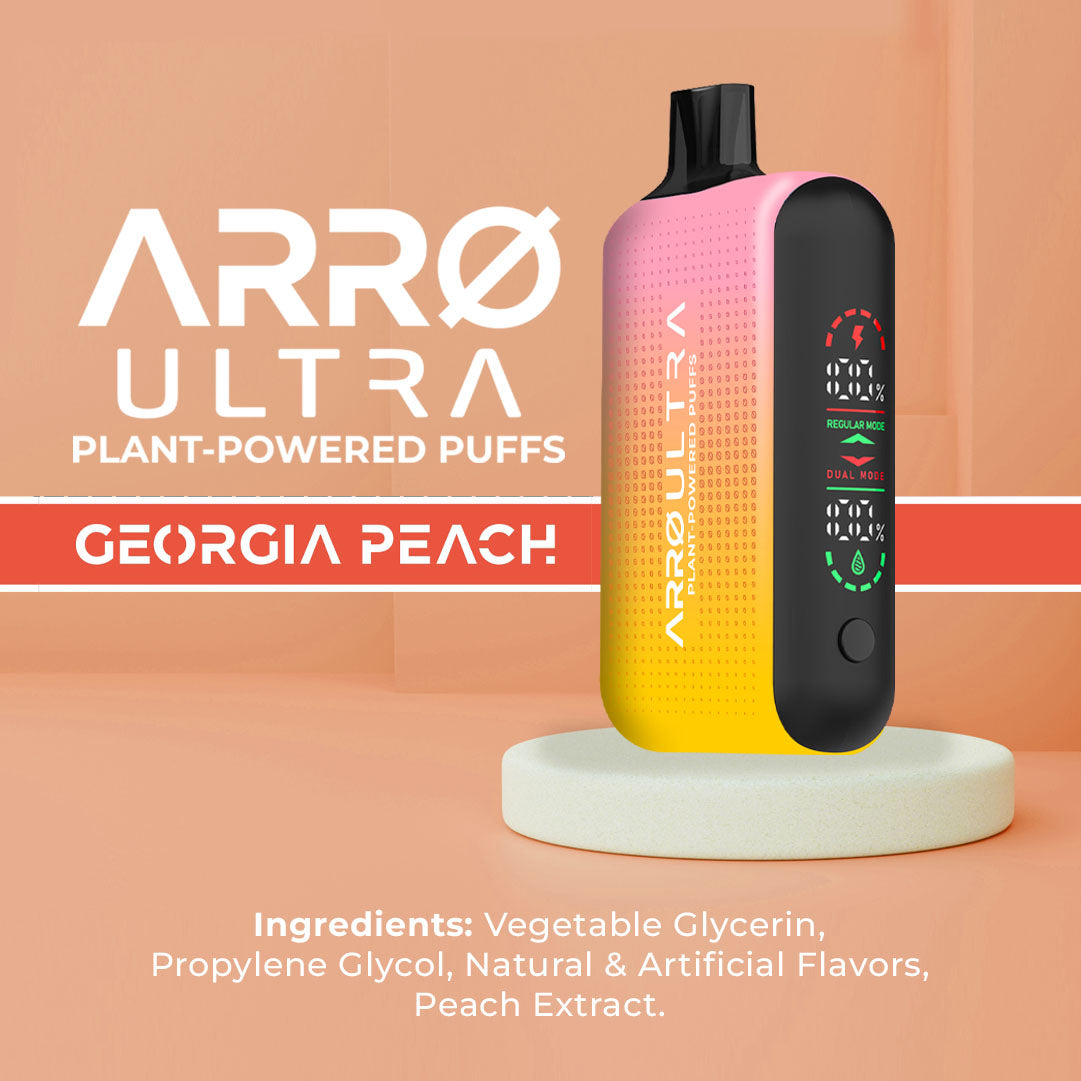ARR Ultra Nicotine Free Vape | Georgia Peach Flavor ARR Brand ARR Ultra Nicotine Free Vape | Georgia Peach Flavor ARR Brand