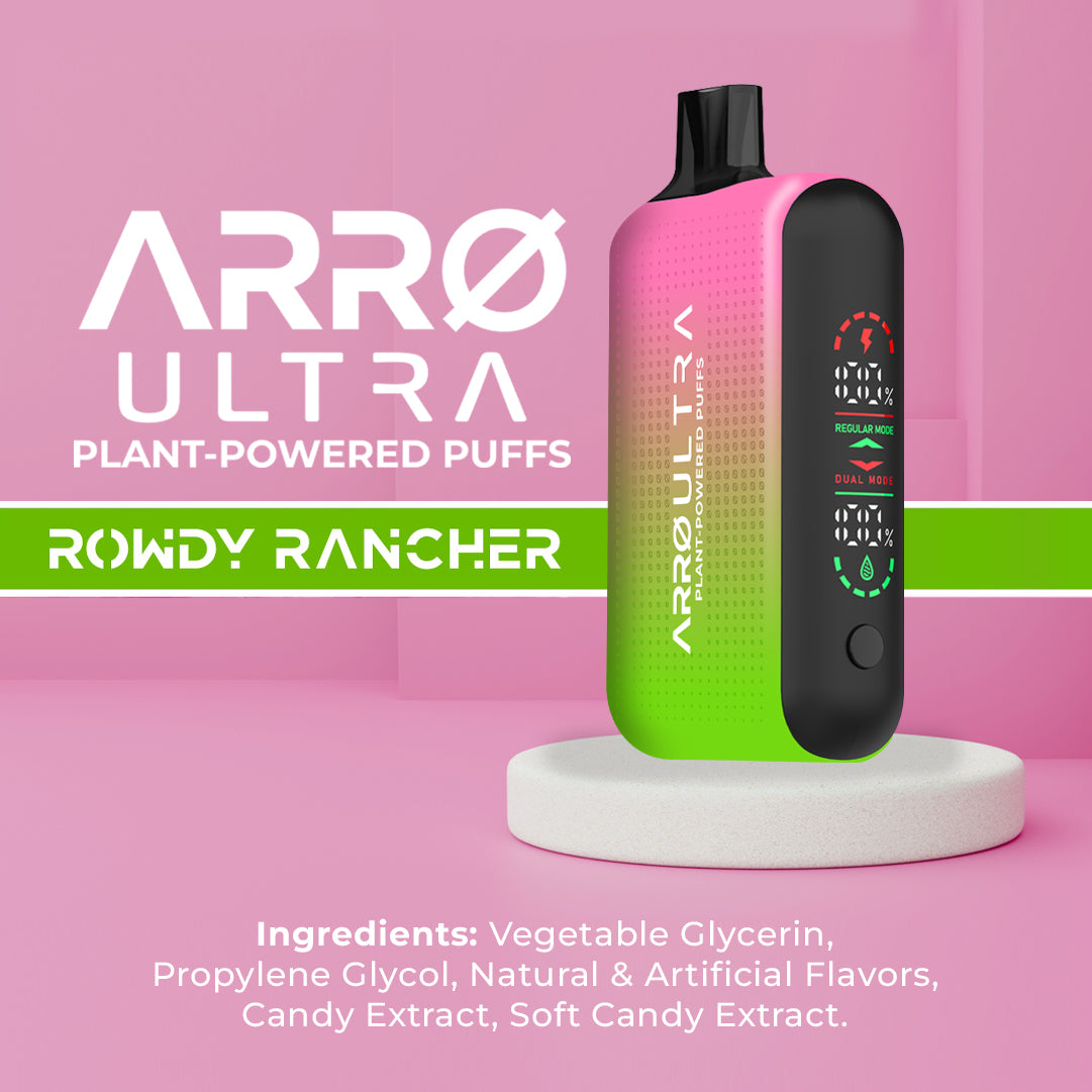 ARRØ Ultra –  Rowdy Rancher (15,000 Puffs) Plant Powered Aromatherapy Device, Single Pack