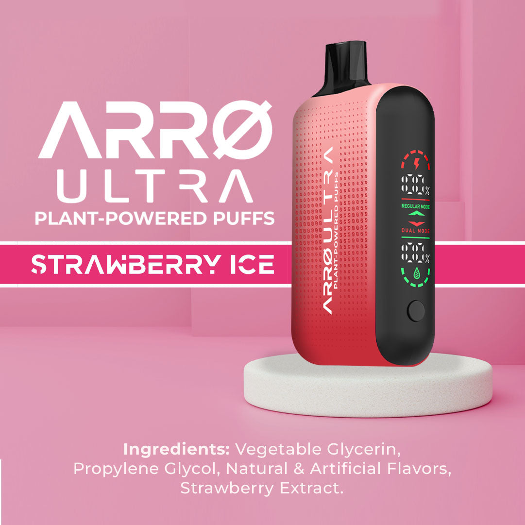 ARR Ultra Nicotine Free Vape | Strawberry Ice ARR Brand ARR Ultra Nicotine Free Vape | Strawberry Ice ARR Brand