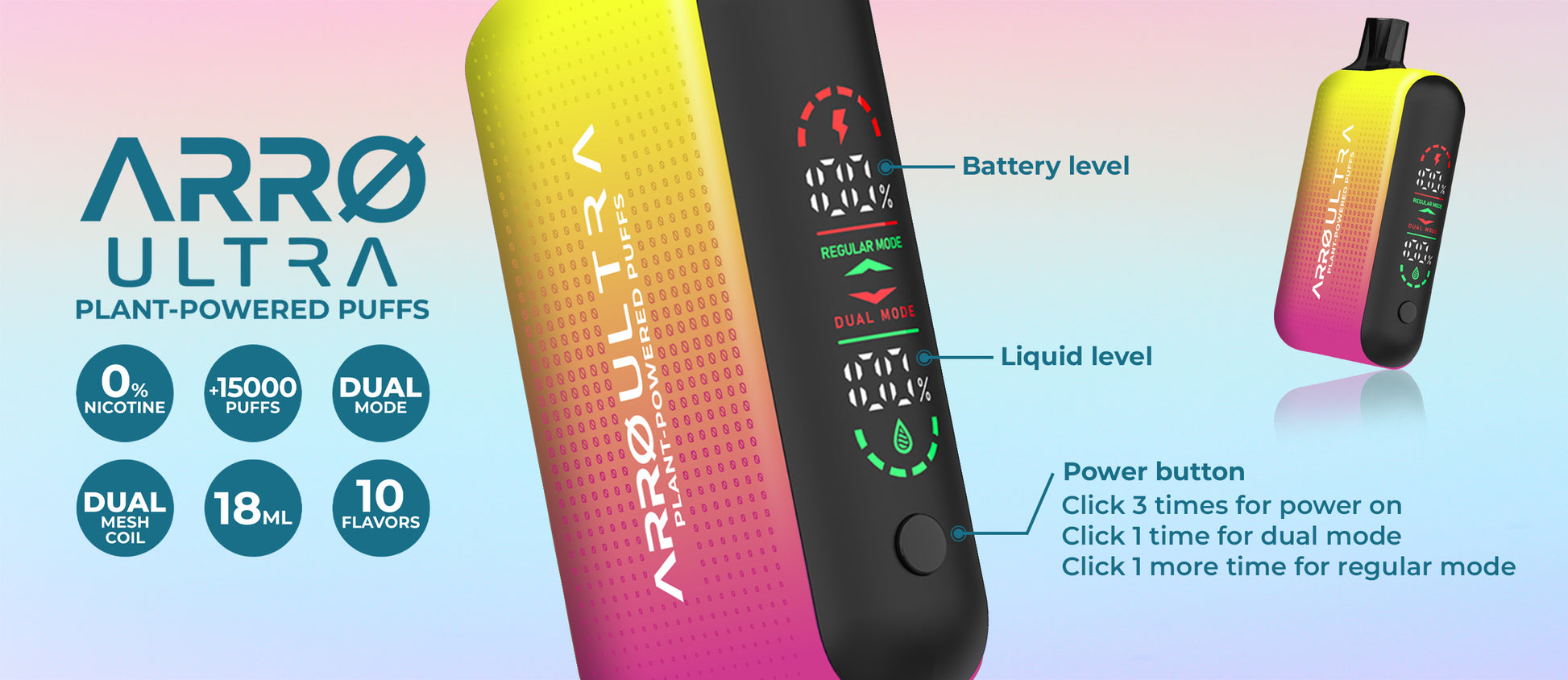 ARR Ultra Nicotine-Free Vape | Heaven Flavor ARR Brand ARR Ultra Nicotine-Free Vape | Heaven Flavor ARR Brand