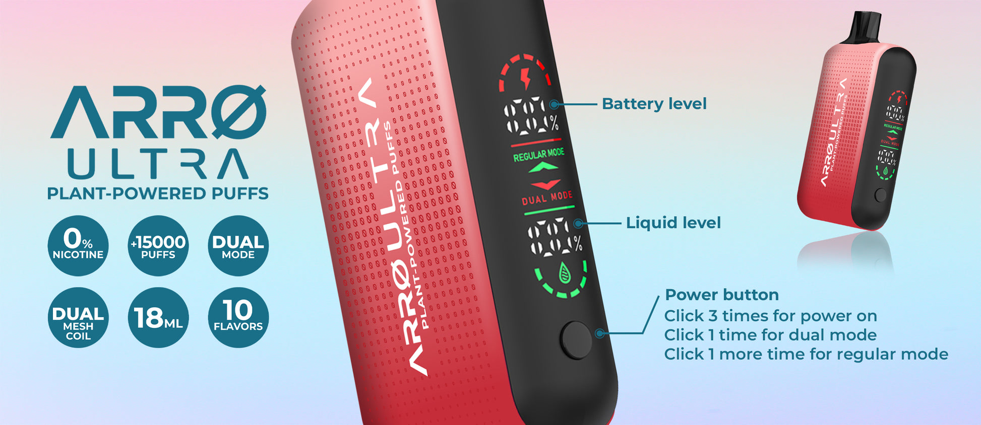 ARR Ultra Nicotine Free Vape | Strawberry Ice ARR Brand ARR Ultra Nicotine Free Vape | Strawberry Ice ARR Brand