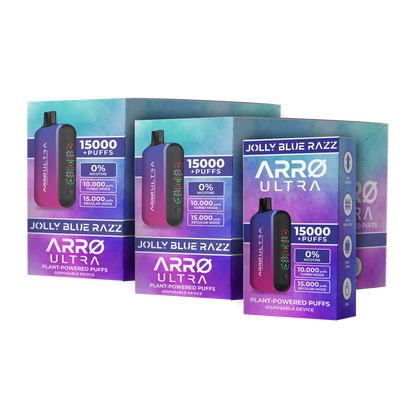 ARRØ Ultra –  Jolly Blue Razz (15,000 Puffs) Plant Powered Aromatherapy Device, Single Pack