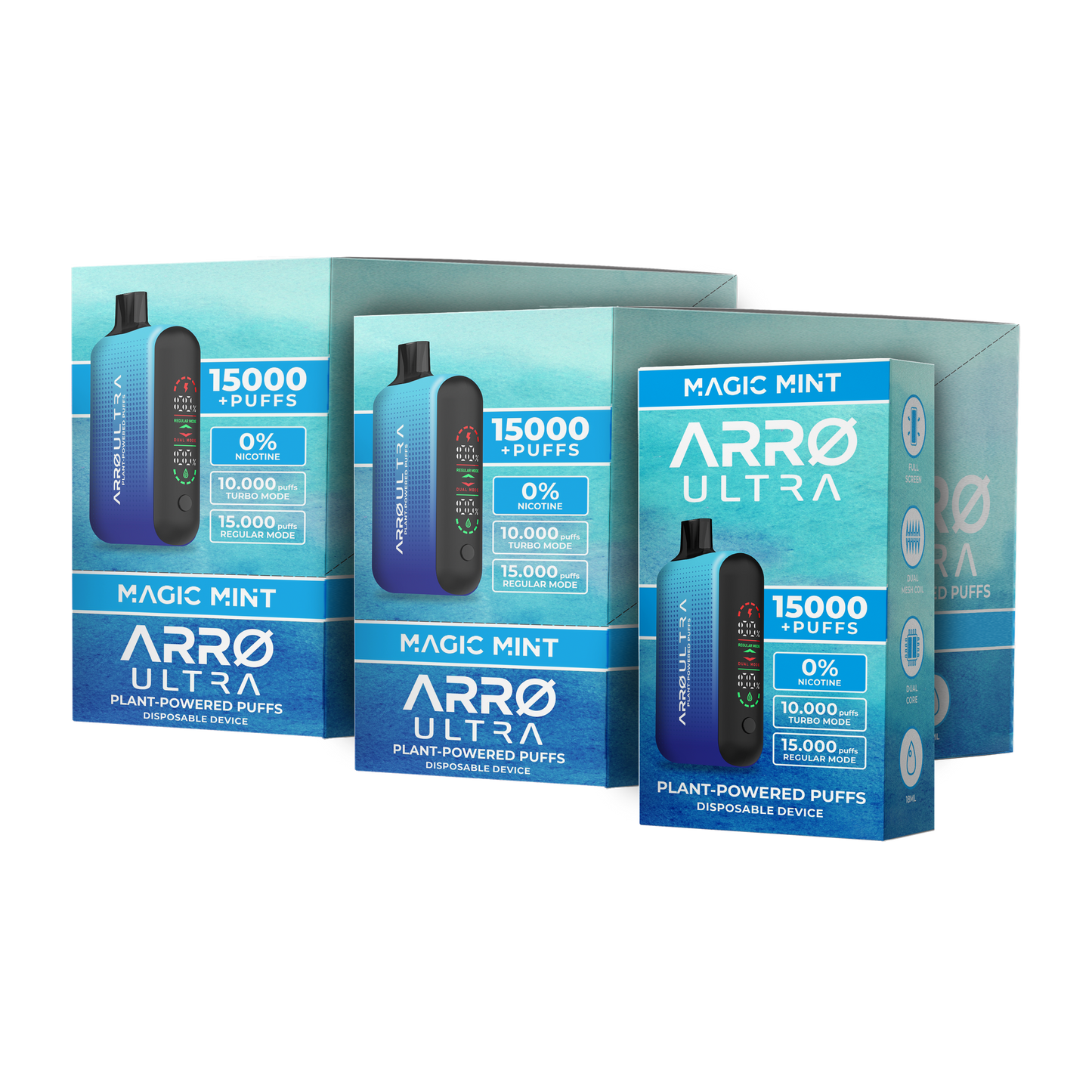 ARRØ Ultra –  Magic Mint (15,000 Puffs) Plant Powered Aromatherapy Device, Single Pack