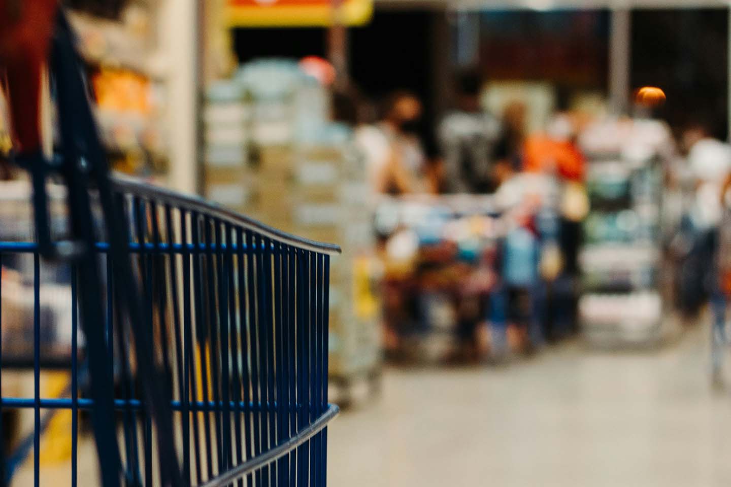 blue shopping cart