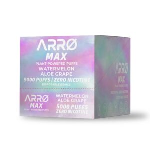 ARRØ MAX Zero Nicotine Vape –  Watermelon Aloe Grape - Image 4