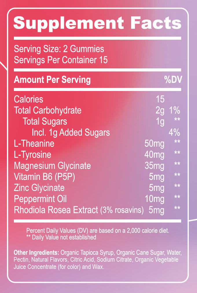 Supplement Facts — Strawberry