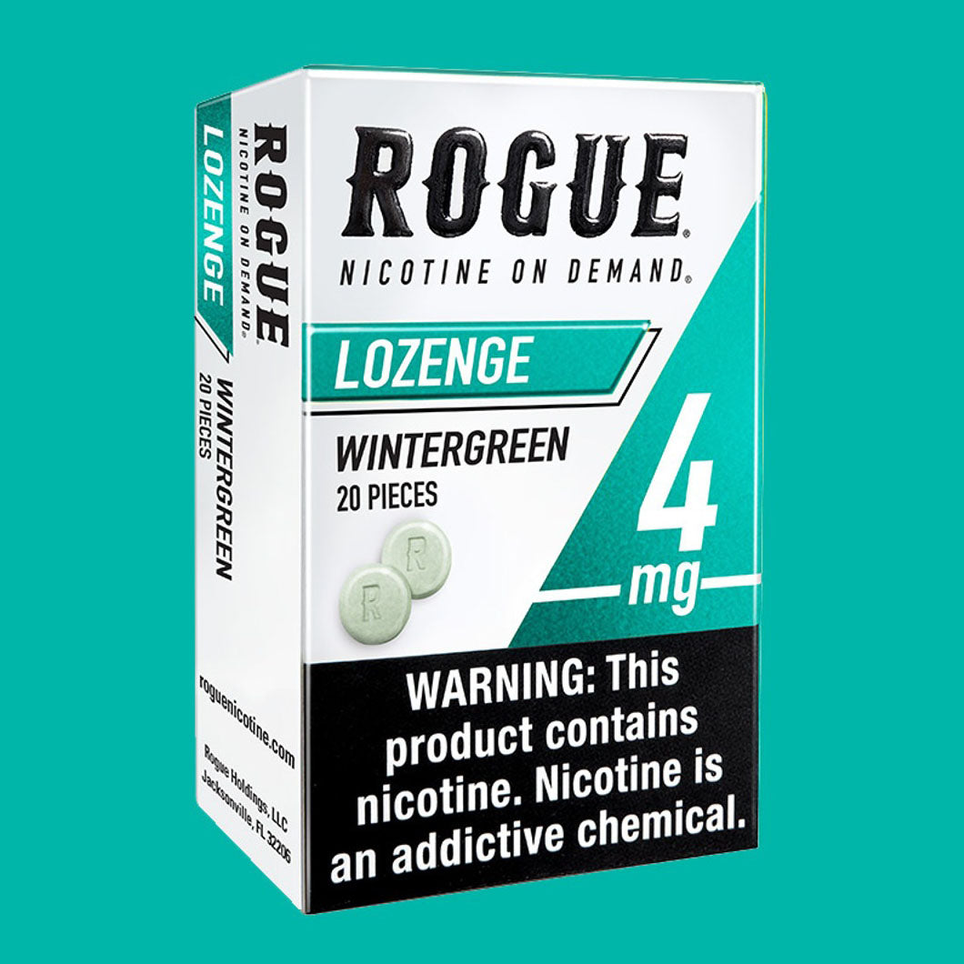 Box of Rogue 4 mg nicotine lozenges