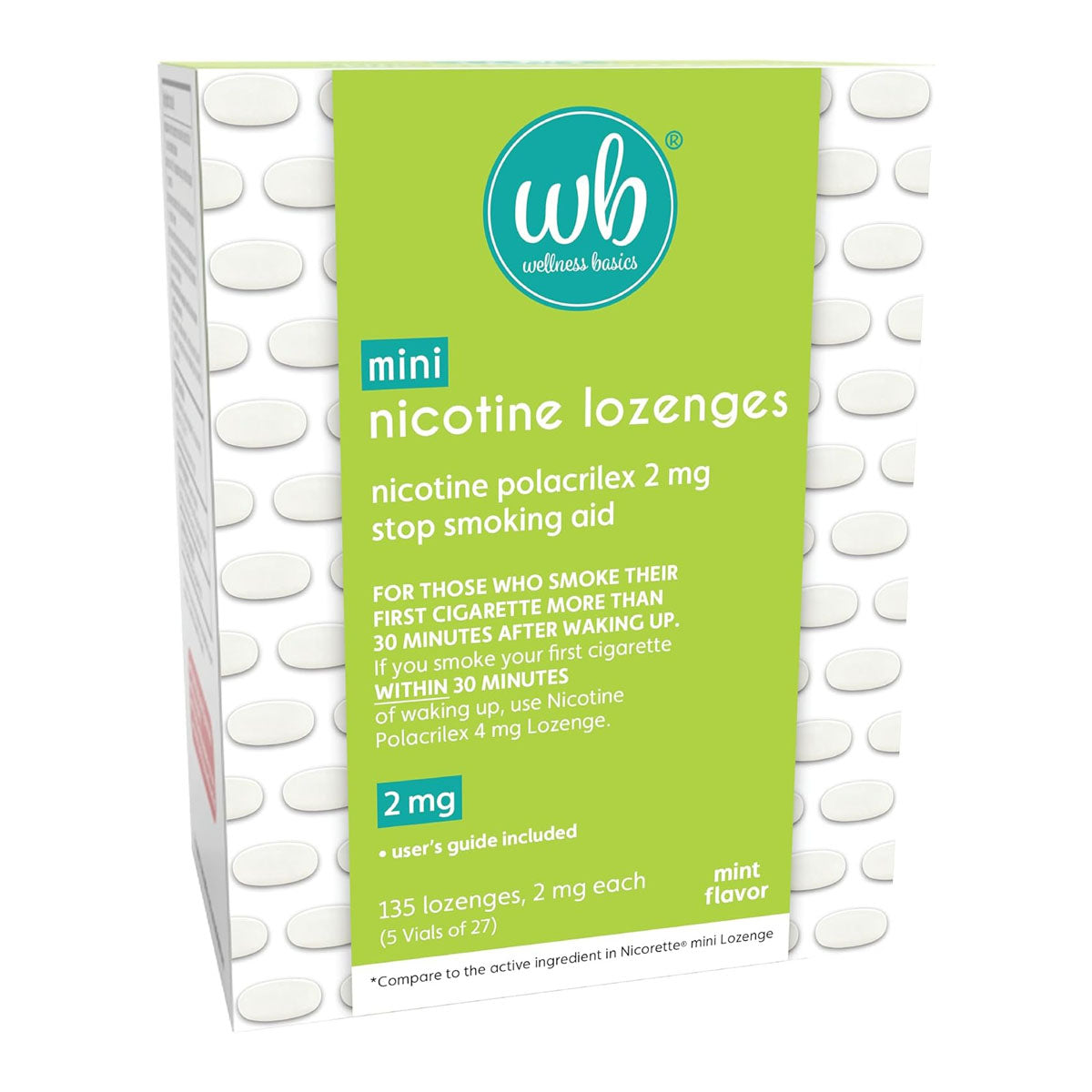 Box of Wellness Basics 2mg mini nicotine lozenges