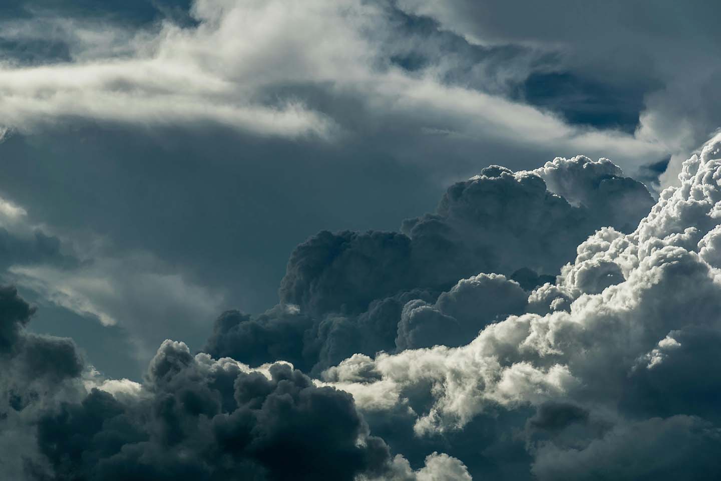 Dramatic clouds in the sky